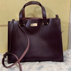 Kate Spade Plum color handbag and Crossbody